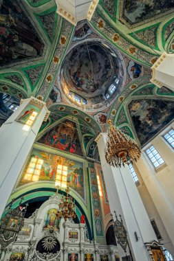 İç katedral Kazan Kadınlar Manastırı, Yaroslavl,