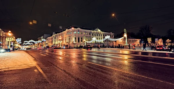 San Petersburgo Luces de Navidad — Foto de Stock
