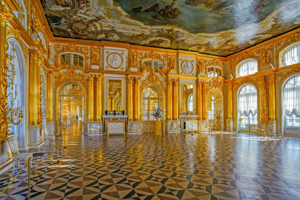 Interior adornado del Palacio de Catalina — Foto de Stock