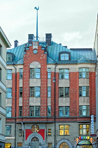 赫尔辛基建筑物和建筑风格 — 图库照片