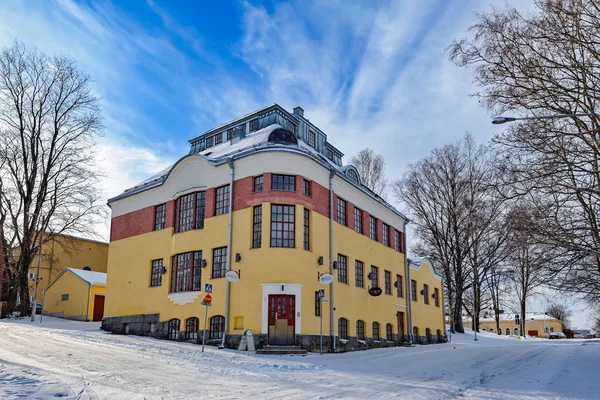 Gammal stil hus i Tavastehus, Finland — Stockfoto