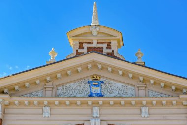 Dekorasyon eski pazar Hall, Helsinki, Finlandiya detayları