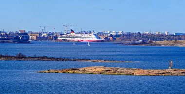 Kargo-yolcu feribot Viking line departures tarafından Güney harbo
