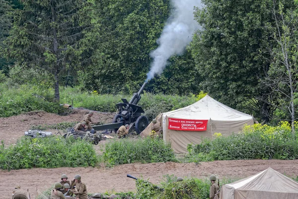 Festival histórico-militar "Lucha por cruzar", Rusia —  Fotos de Stock