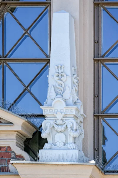 Dekoration Detaljer av gamla saluhallen, Helsingfors, Finland — Stockfoto