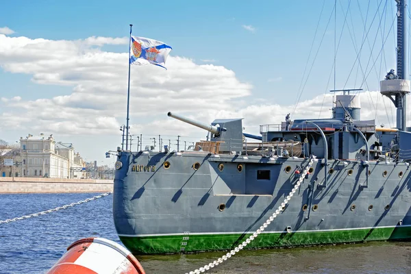 Battleship-museum Cruiser Aurora in St. Petersburg, Russia Royalty Free Stock Photos