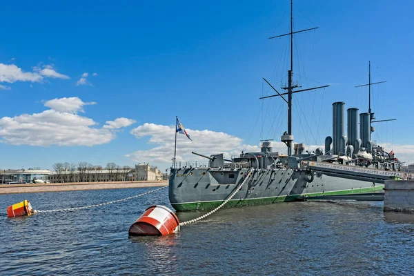Battleship-museum Cruiser Aurora in St. Petersburg, Russia Stock Image