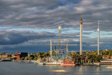 Eğlence parkı Grona Lund, Stockholm, İsveç
