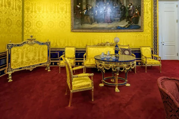 Petersburg Rusland Feb 2020 Ornate Interior Catherine Palace Tsarskoe Selo — Stockfoto