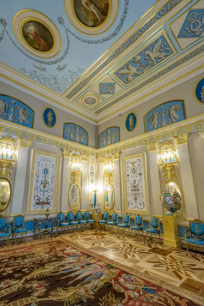 Petersburg Russia Feb 2020 Ornate Interior Catherine Palace Tsarskoe Selo — Stock Photo, Image