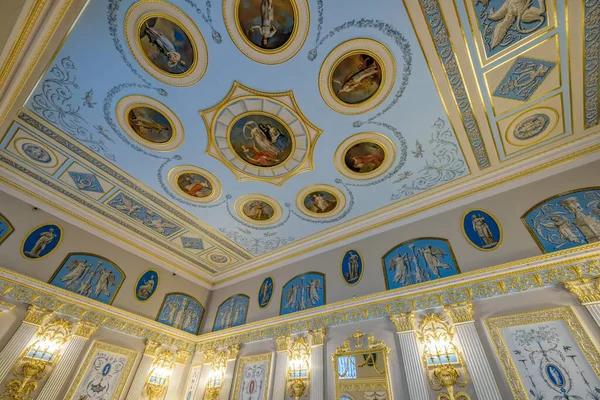 Petersburg Rússia Fevereiro 2020 Interior Ornamentado Palácio Catarina Tsarskoe Selo — Fotografia de Stock