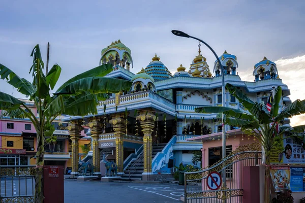 Penang Malasia Octubre 2017 Templo Octogonal Tres Pisos Con Chatris —  Fotos de Stock