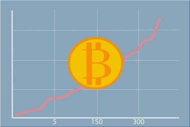 Bitcoin fiyat büyüme şematik grafik 