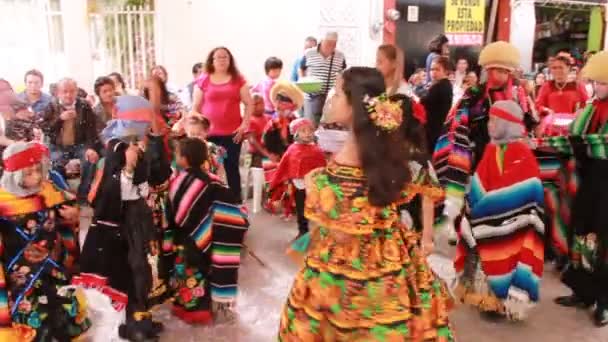 Chiapa Corzo Chiapas México Enero 2018 Tradicional Danza Mexicana Parachicos — Vídeos de Stock