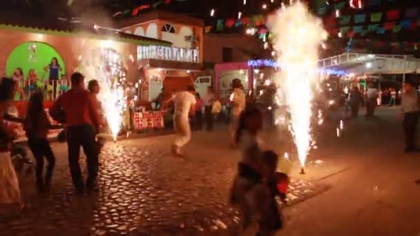 Chiapa Corzo Chiapas Mexico December 2017 Firandet Nino Atocha — Stockvideo