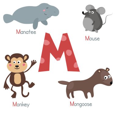 Şirin Hayvanat Bahçesi alfabesi