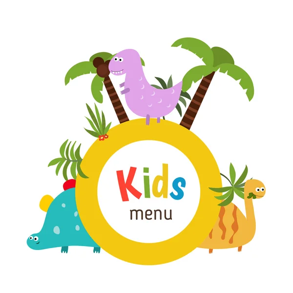 Menu enfants design — Image vectorielle