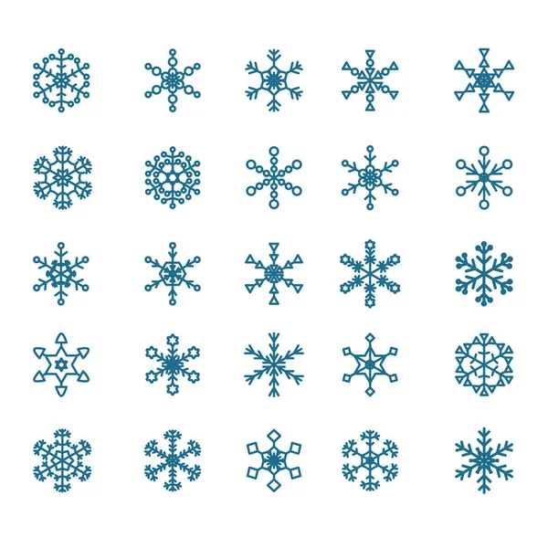 Набір сніжинок — стоковий вектор