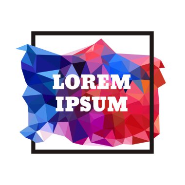 renkli poligonal arka plan