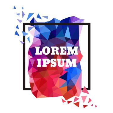 renkli poligonal arka plan