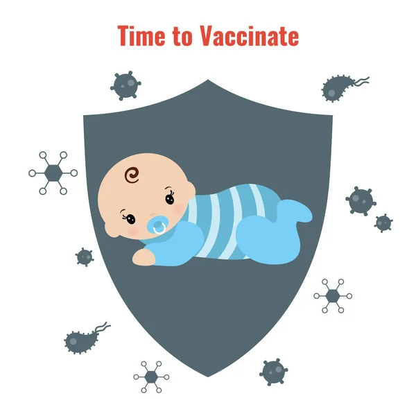 Vaccination concept poster — Wektor stockowy