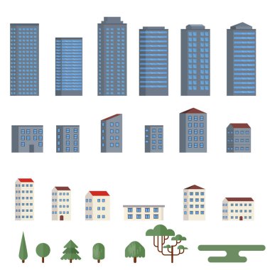 Şehir binaları ile arka plan.