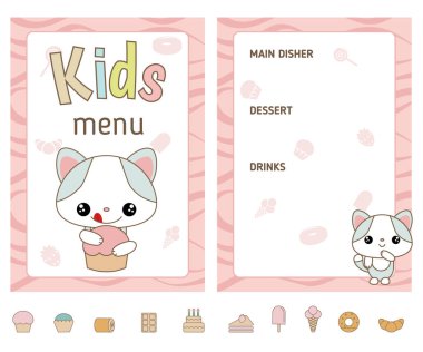 Kids menü tasarımı