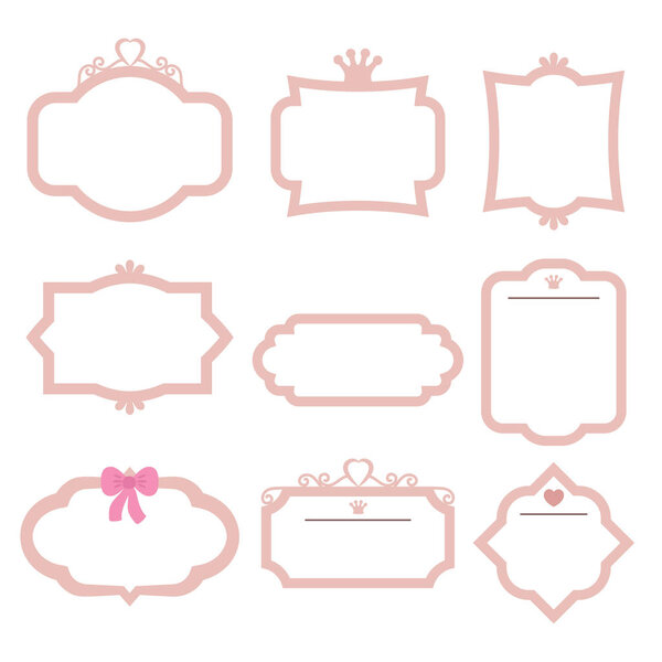 Set of decorative frames