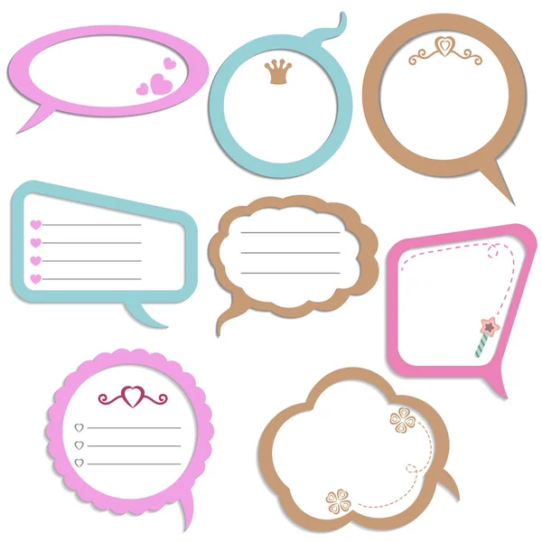 Set of colorful speech bubbles. — Stock Vector