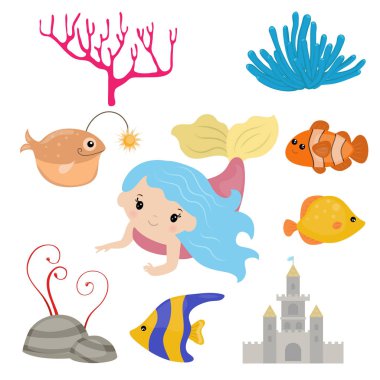 Sevimli kız deniz kızı