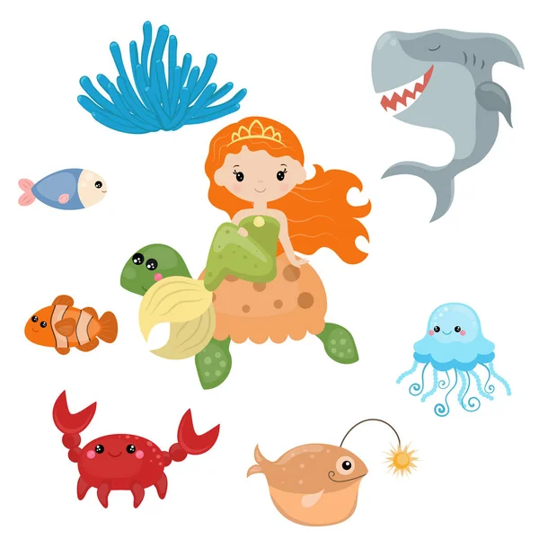 Sevimli kız deniz kızı