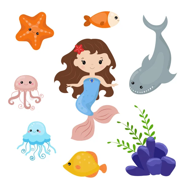 Sevimli kız deniz kızı