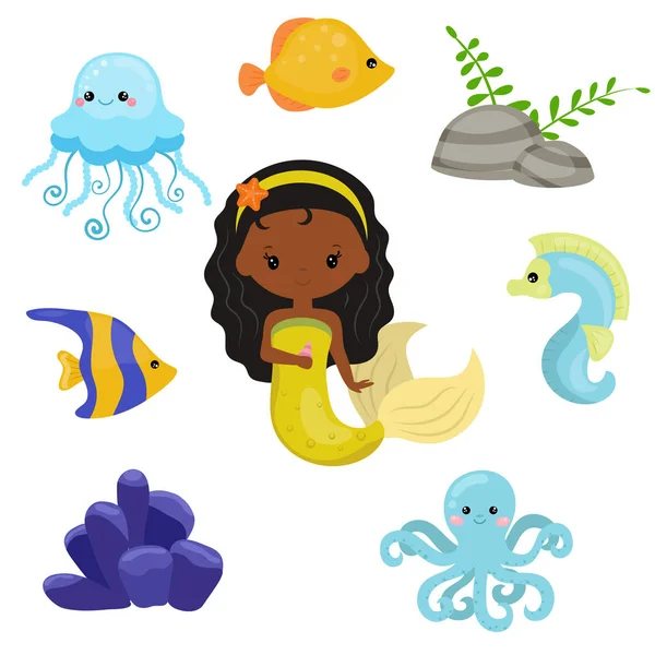 Sevimli kız deniz kızı