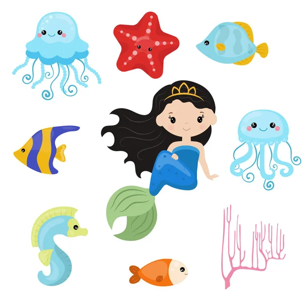 Sevimli kız deniz kızı