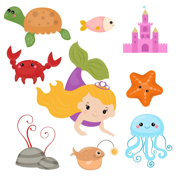 Sevimli kız deniz kızı