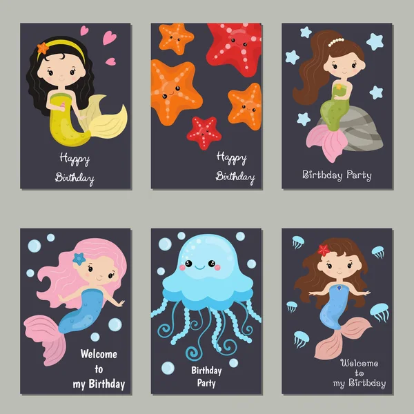 Şirin doğum günü kartları koleksiyonu.