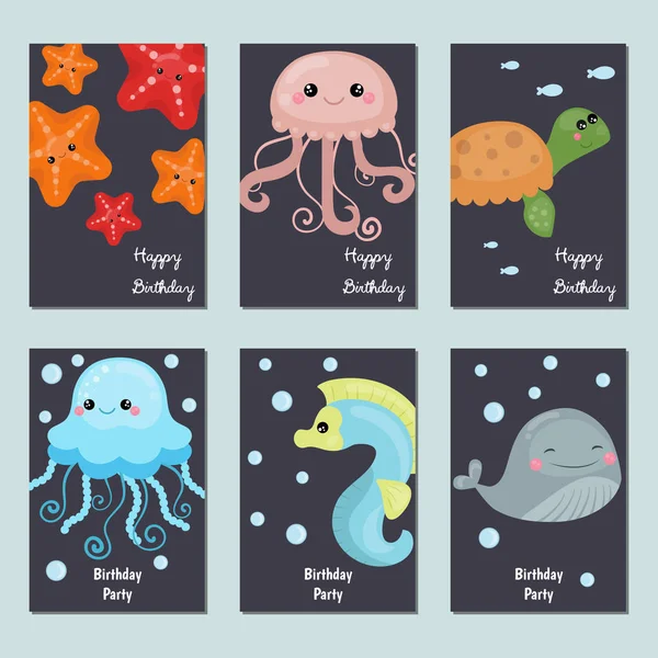 Şirin doğum günü kartları koleksiyonu.