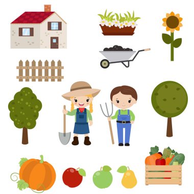 Ağaçlar ve Bahçe simgeler kümesi