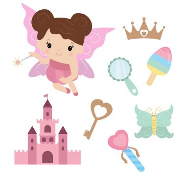 Peri sihirli tasarım öğeleri ile