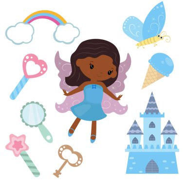 Peri sihirli tasarım öğeleri ile