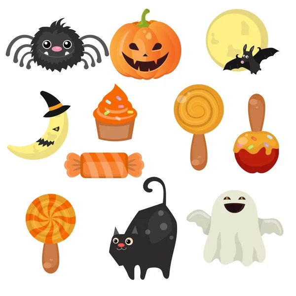 Collezione di simboli Halloween — Vettoriale Stock