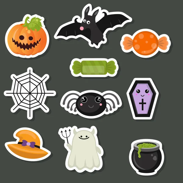 Collection de symboles Halloween — Image vectorielle