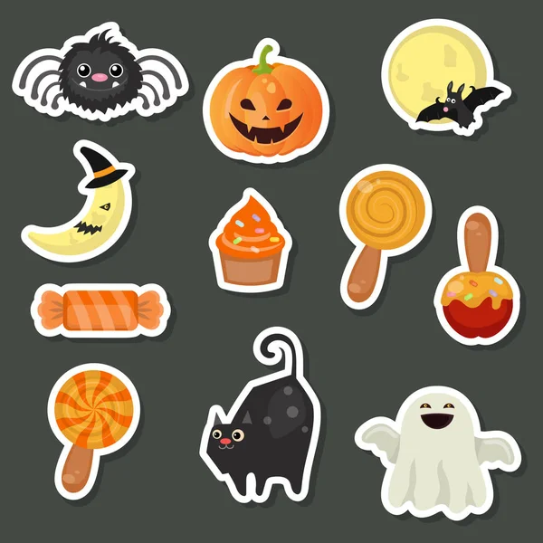 Coleção de símbolos Halloween — Vetor de Stock