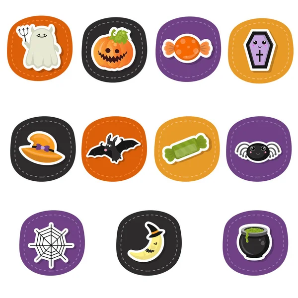 Collection de symboles Halloween — Image vectorielle