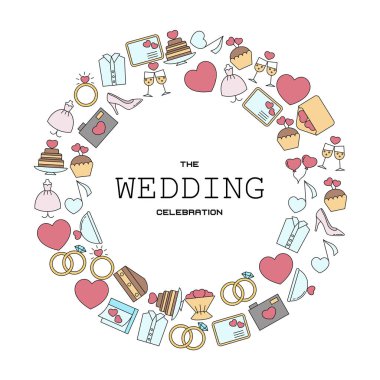 Düğün vektör arka plan