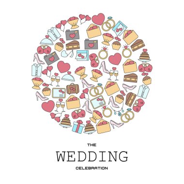 Düğün vektör arka plan