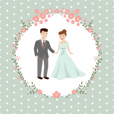 Düğün çift gelin ve damat