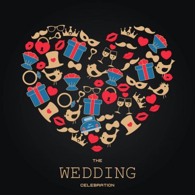 Düğün vektör arka plan