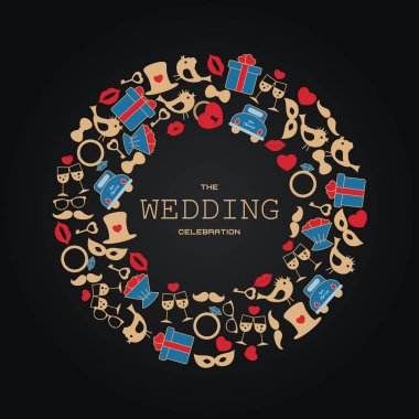 Düğün vektör arka plan