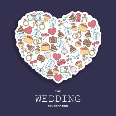 Düğün vektör arka plan